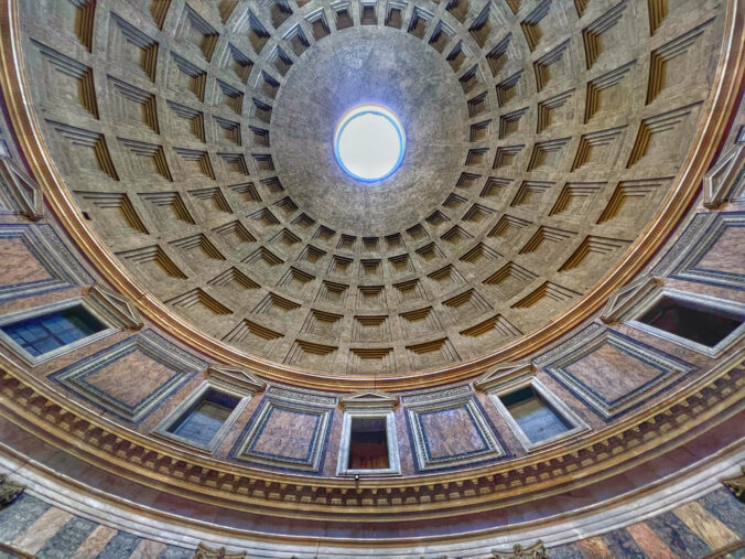 Roman pantheon dome.