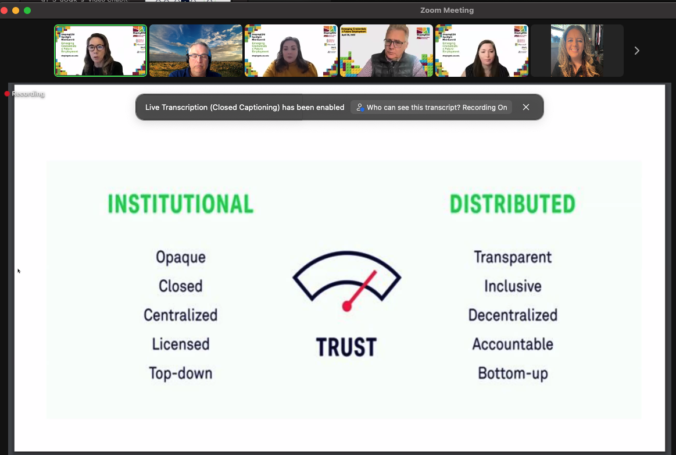 Sheryl Grant Institutional vs. Distributed Trust