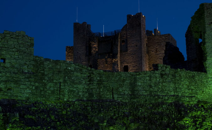 Trim Castle at night, Trim, Ireland