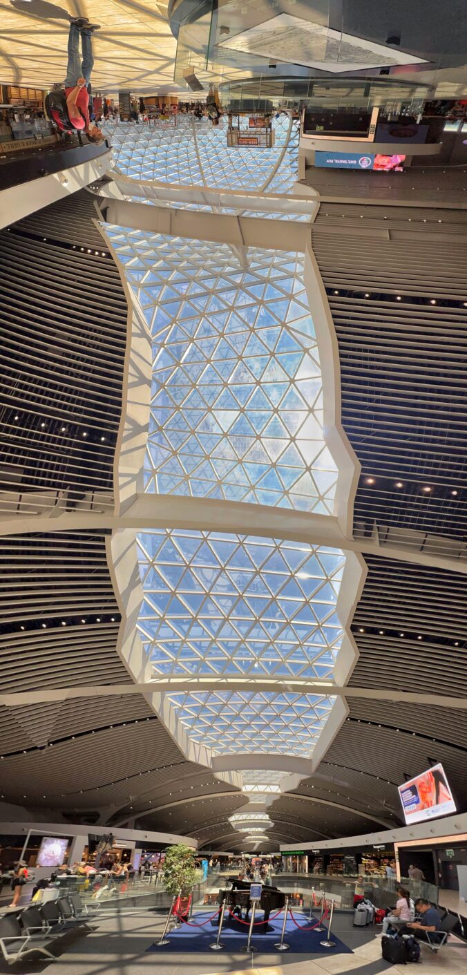 Rome Airport Vertical Panorama