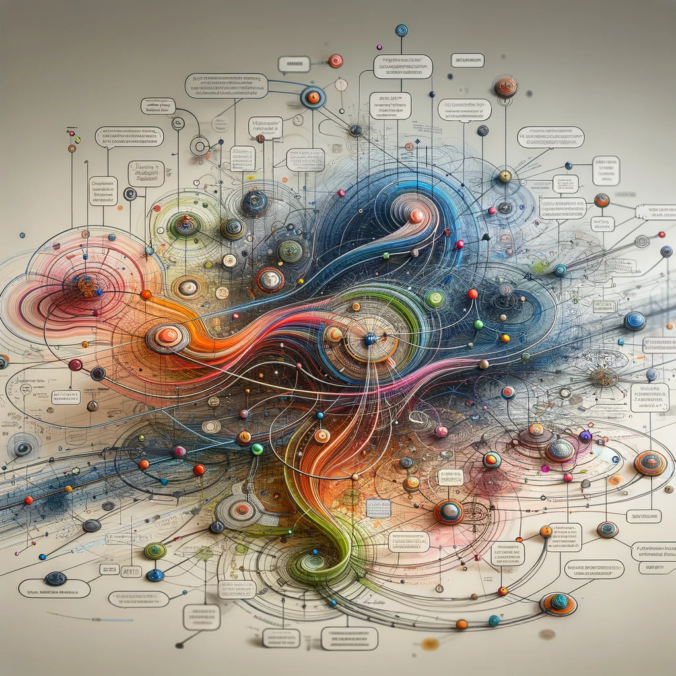 Layered Concept Map Created by Dall-e