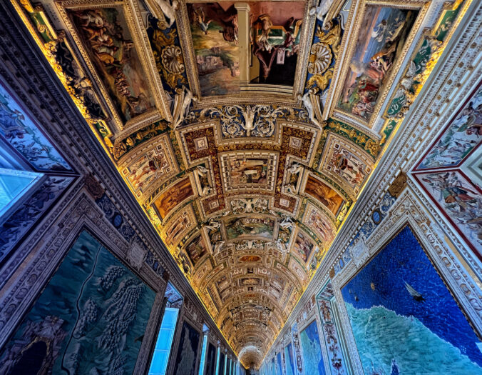 Gallery of Pope Gregory in the Vatican (taken with an iPhone)